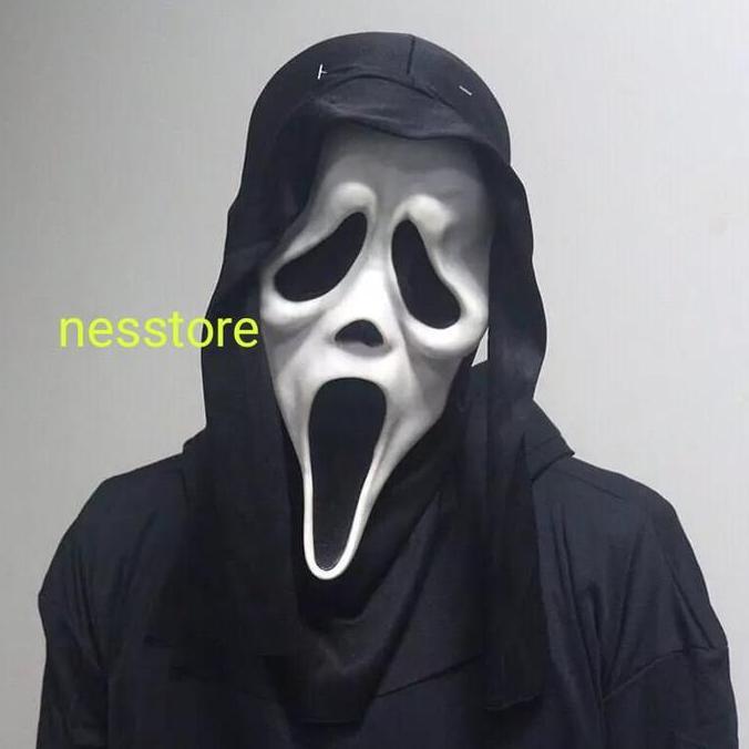 Topeng Scream Skull Tengkorak Hantu Haloween Cosplay Kostum