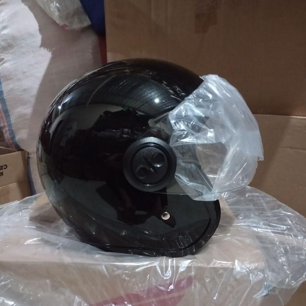 NEW HELM SCOOPY HITAM