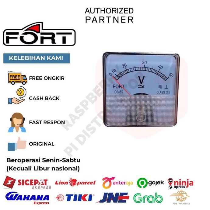 ANALOG PANEL METER AC DC VOLT METER FT-45V 0 - 500V SGA3
