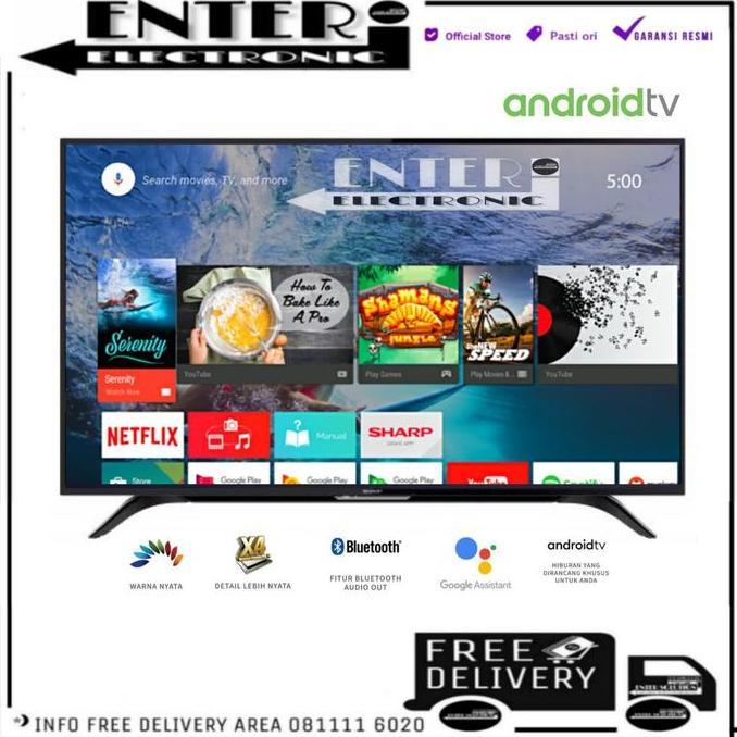 (Best) SHARP LED TV 2T C50BG1 - TV LED 50 INCH ANDROID TV AQUOS 2T C50BG1I
