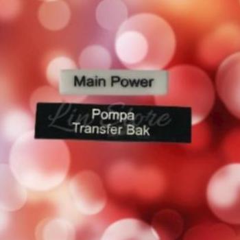 NAME PLATE PANEL TINGGI 20MM TAG CONTROL LISTRIK CUSTOM LABEL NAMEPLATE ACRYLIC MD27