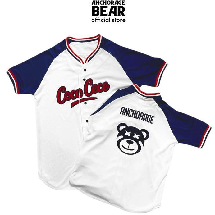 Baseball Jersey - Anchorage Baseball - Kaos Baseball - Baseball - Baseball Custom Blue Dewasa Anchor