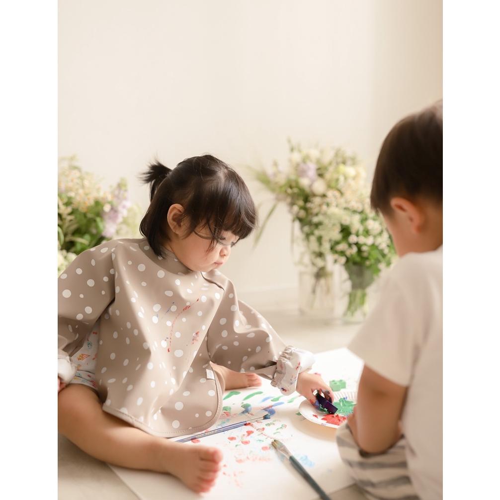 Mellow Bib Cape Spots Celemek Bayi Anak Hello Mellow