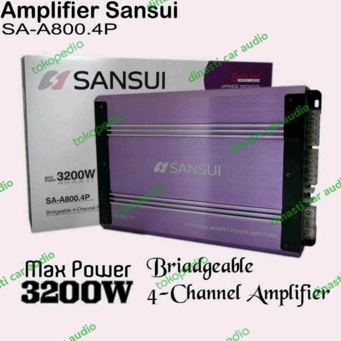 Promo Power Sansui 4 CH - Power Amplifier SANSUI 4 Chanel - Dinasti Audio Diskon