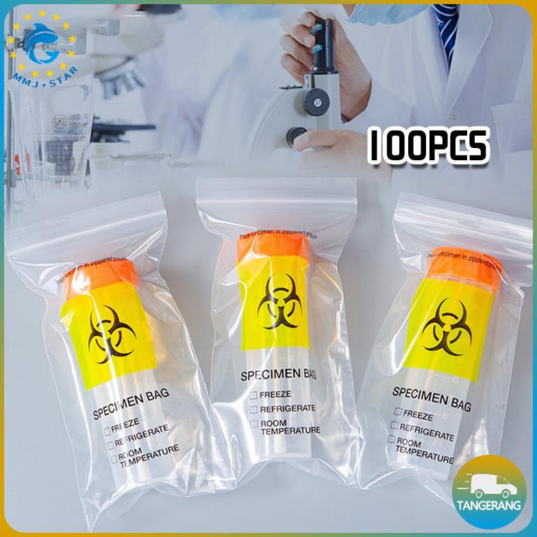 100pcsTas Biohazard 12x18.5cm/Spesimen Bag Biohazard/Kantong BioHazard