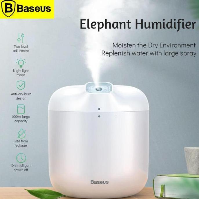 Baseus Elephant Air Humidifier Diffuser Pelembab Udara Rumah 600ml