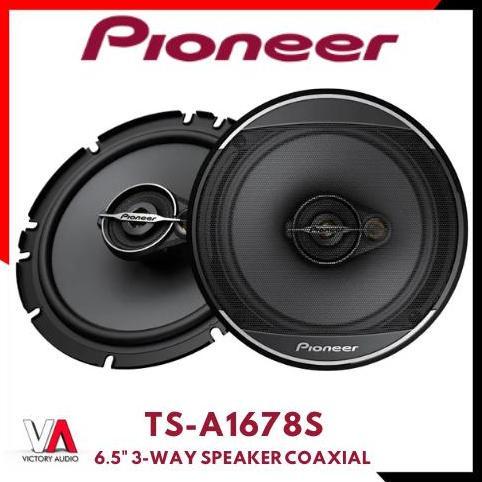 Promo Speaker Coaxial Pioneer 3Way 6.5 Inch TS-A1678S Mid bass Built In tweeter Original Diskon