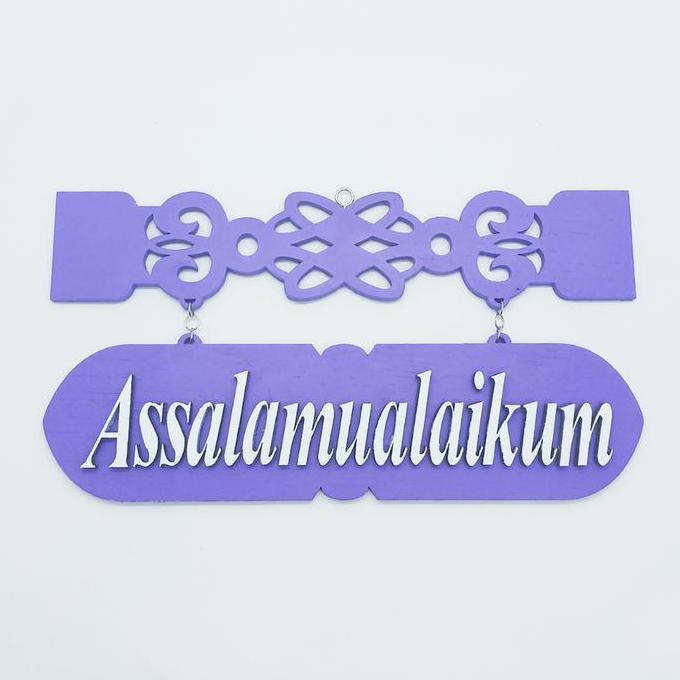 Star- Gantungan Pintu Assalamualaikum / Pajangan Pintu Assalamualaikum / Papan Kekinian Shabby Assal
