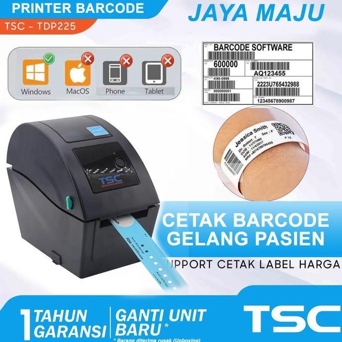 PRINTER BARCODE THERMAL CETAK GELANG PASIEN TSC TDP225 / TSC TDP 225