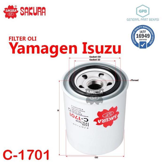 Filter Oli Yamagen Isuzu Sakura C-1701 C1701