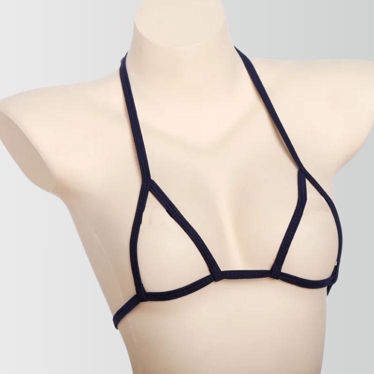 NEW DEALS Set G String Dan Bra Model Transparan Ring SG038