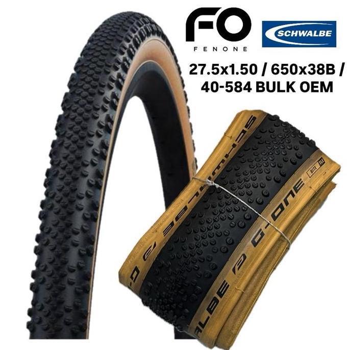 Promo Schwalbe Tire G-One Bite 40-584 27.5X1.50 650X38B Tw Tle Bulk Oem / Ban Luar Sepeda Schwalbe C
