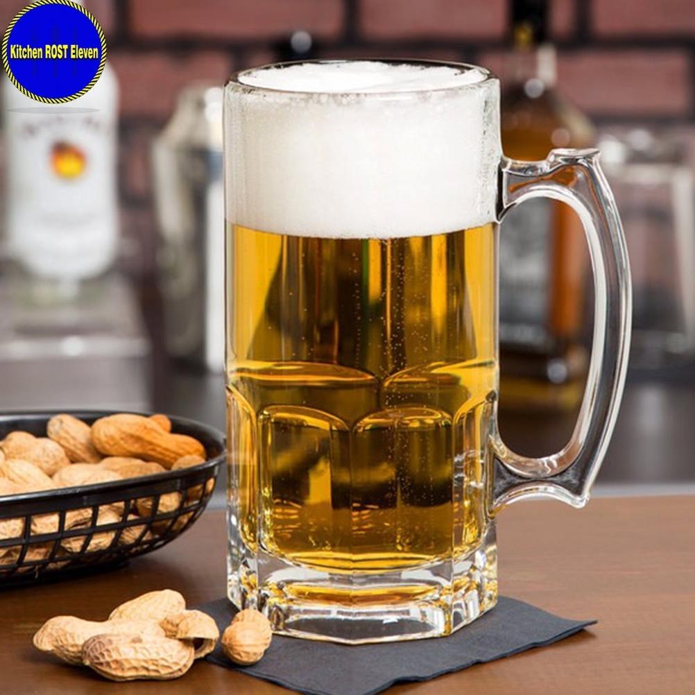GELAS GAGANG BESAR MUG 700 ML / GELAS JUMBO/GELAS KACA JUMBO TINGGI GENDUT GELAS BEER