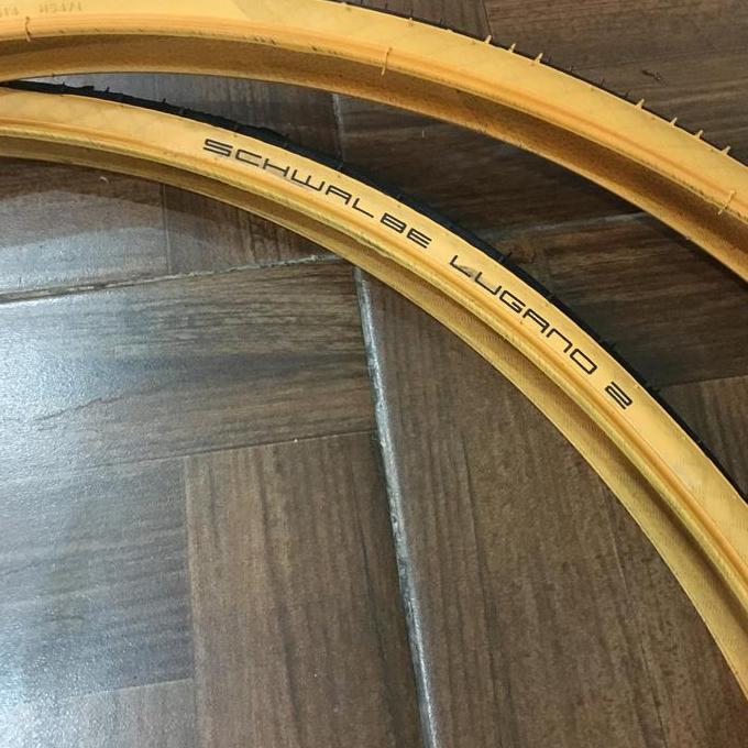 Promo Ban Schwalbe Lugano 2 Gumwall 700X25C Roadbike Fixie Cod
