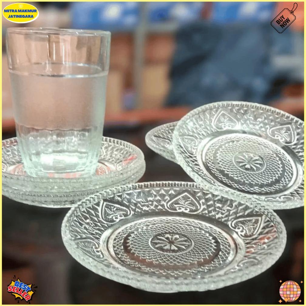 12pcs Tatakan Gelas Motif / Tatakan Gelas Beling/ Tatakan Gelas Kaca/ Tatakan Gelas MOTIF