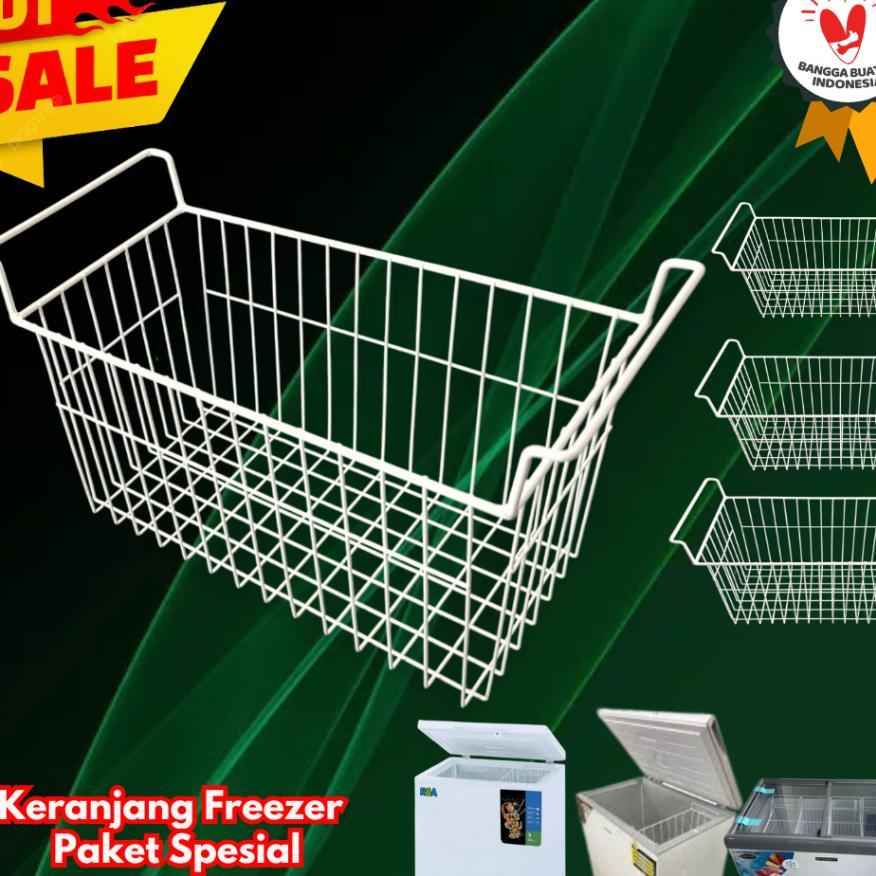 3 Pcs Keranjang Freezer Semua Ukuran Untuk Es Box Dan Es Krim/ Keranjang Frezzer Aqua, Artugo, Beko,