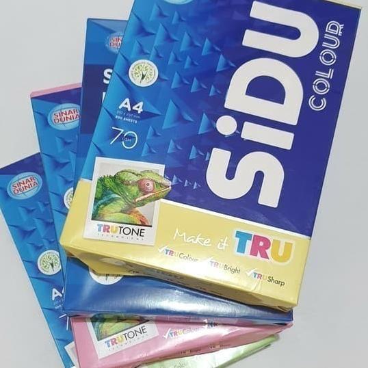 Kertas Hvs Sidu A4 Dan F4 70Gsm Warna 1 Rim