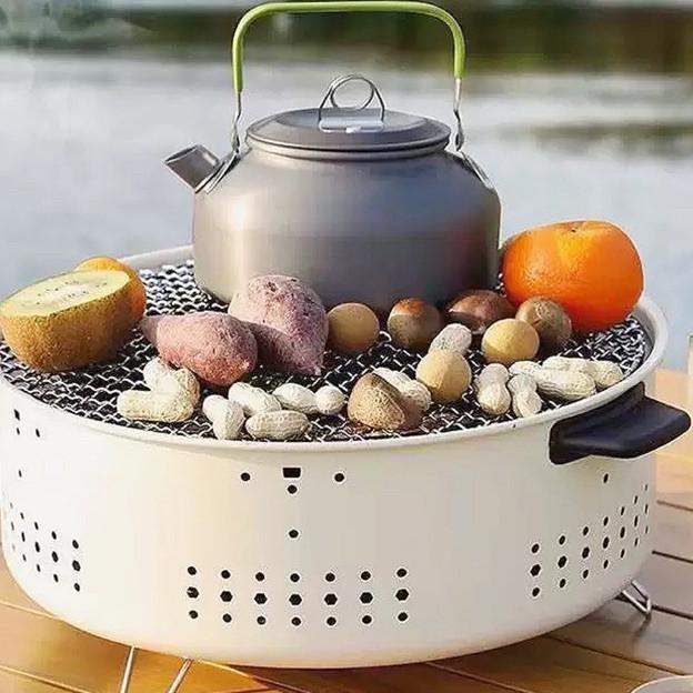 Kompor Panggang Bbq Kompor Arang Bulat Kompor Briket