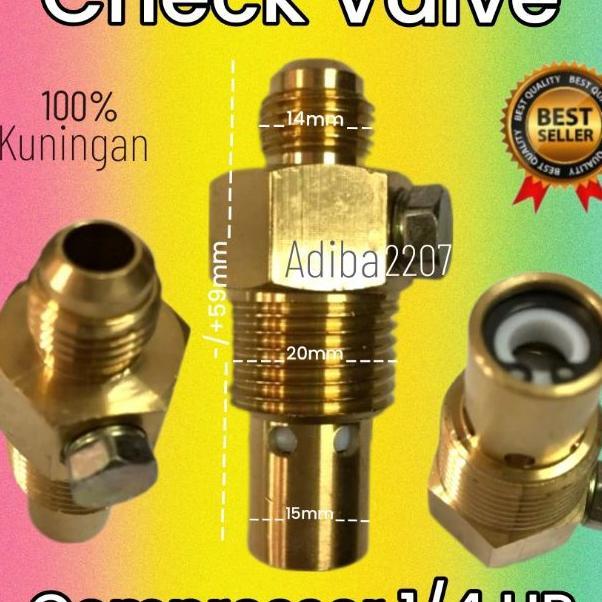 Check Valve Compresor Shark 1/4 Hp | Klep Penyearah Angin Tabung Kompresor Shark 1/4Hp