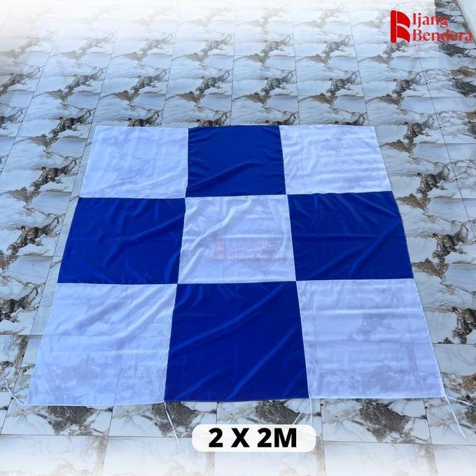 Bendera / Bendera Persib Biru Putih Jumbo Giant Flag Kain Peles