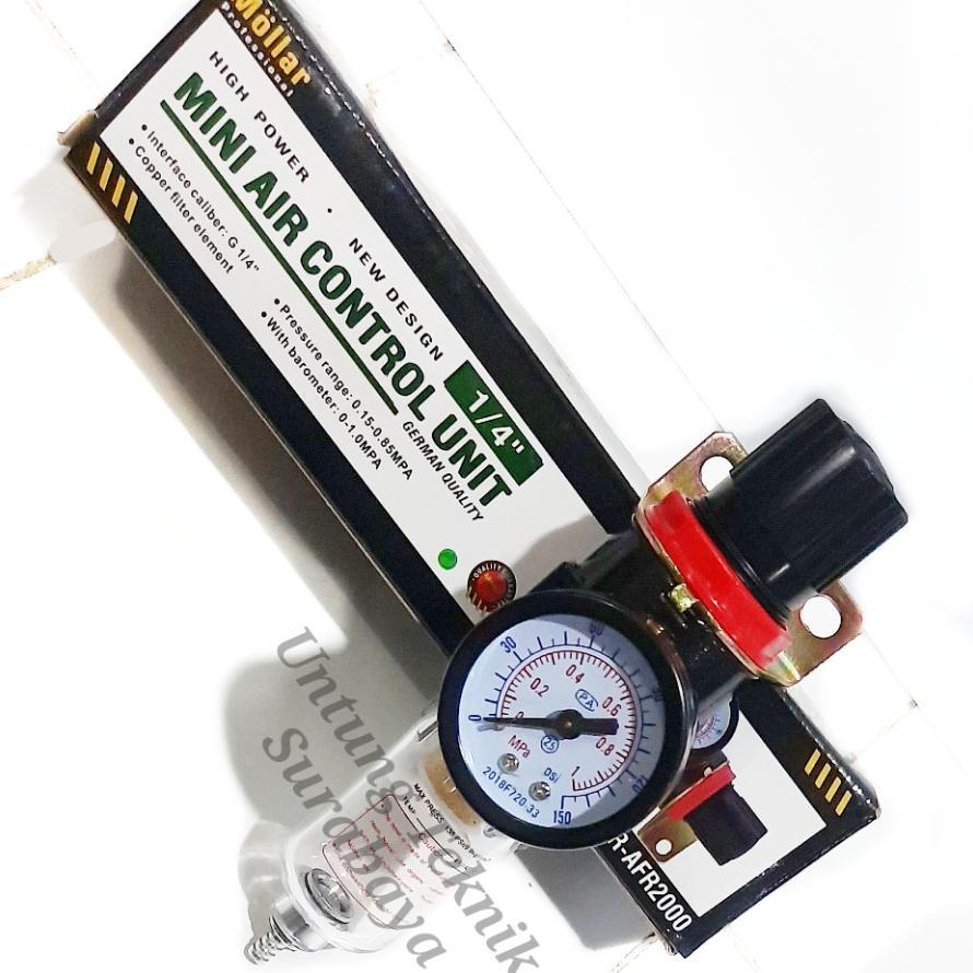 Mollar Mini Air Filter Regulator Single - Filter Udara Kompresor 1/4"
