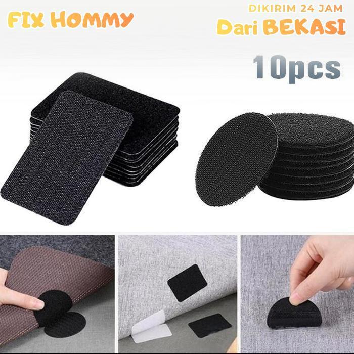 FXMY Velcro Perekat Bulat 10pcs Double Tape Velcro 6cm Velcro Tape Bulat Serbaguna Perekat Kain Velc