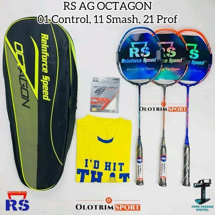 Termurah Raket Badminton Rs Ag Octagon 01 02 11 12 21 22 Pro Control Smash Speed Power Prof Control 