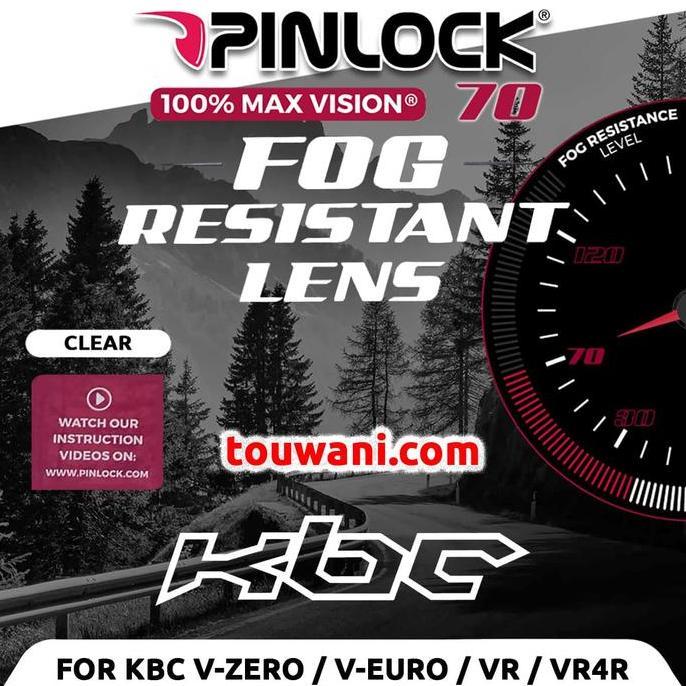 Antifog Pinlock DKS132 70 Helm KBC V-ZERO V-EURO  VR VR4R