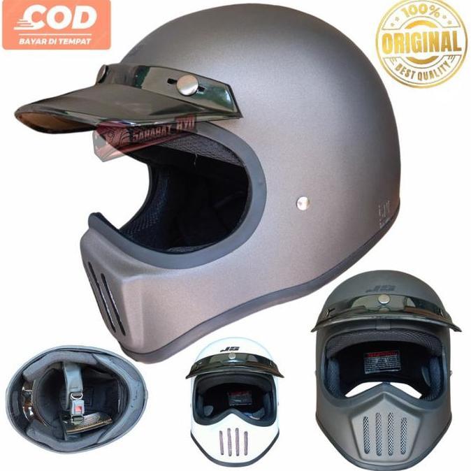 HELM CAKIL CUSTOM RETRO KLASIK FULL FACE