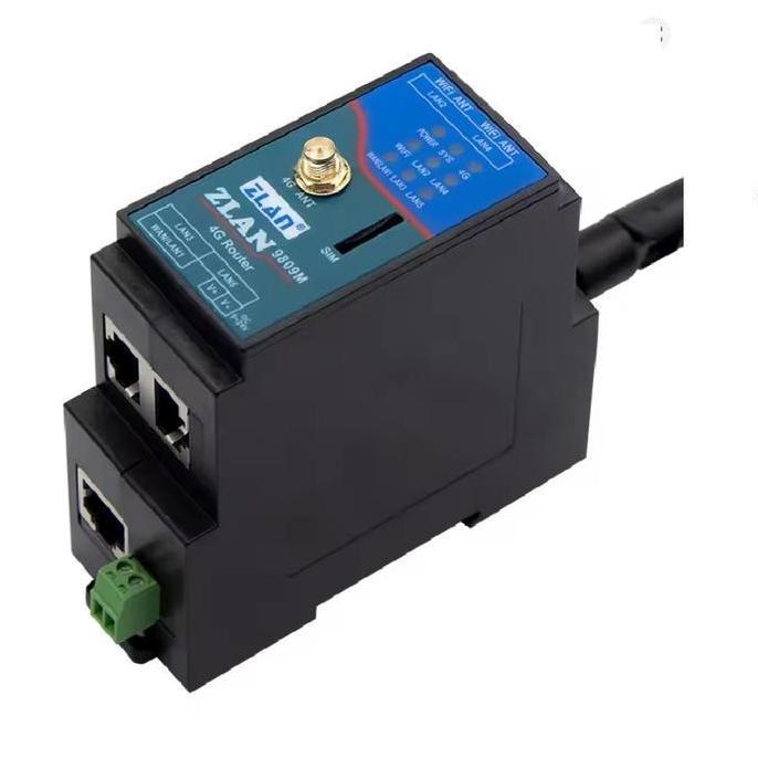 ZLAN 9809M 4G wireless Router Card WiFi Multi Ports Din Rail Industrial Networking CAT1 Module