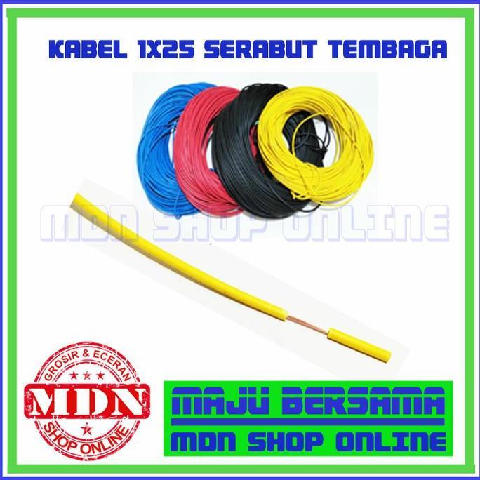 Kabel 1X25 Serabut Tembaga 1 Rol 80 Meter