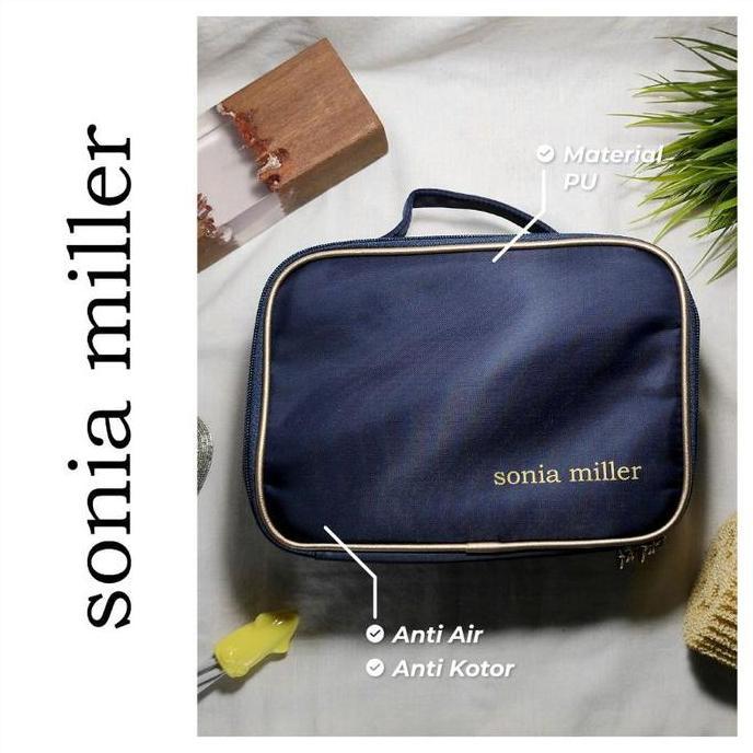 Sonia Miller Makeup Pouch rectangular solid simple organizer