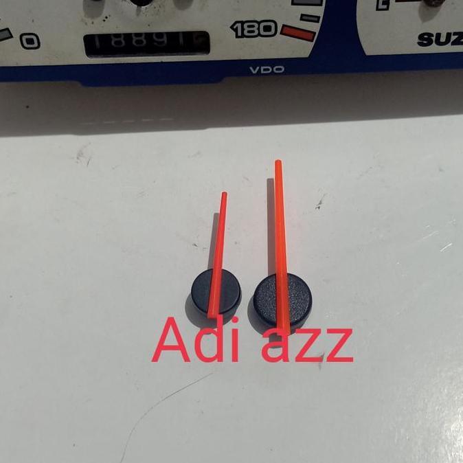 2pcs jarum speedometer spedo bensin km satria 2tak lumba ru warna orange