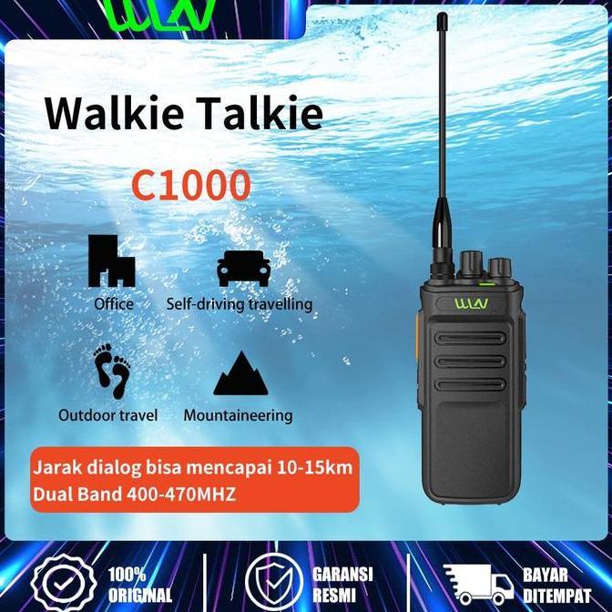 Ht Wln C1000 Jarak Jauh Ready 10Km-15Km Walkie Talkie Power 10 Watt Ba Terbaru 