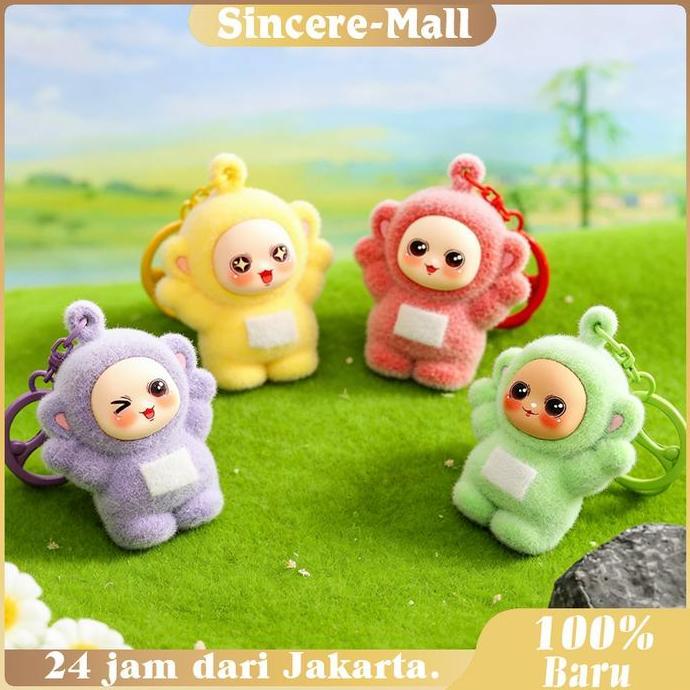 PARANE Gantungan Kunci Teletubbies Bludru / Gantungan Kunci Kartun Teletubbies