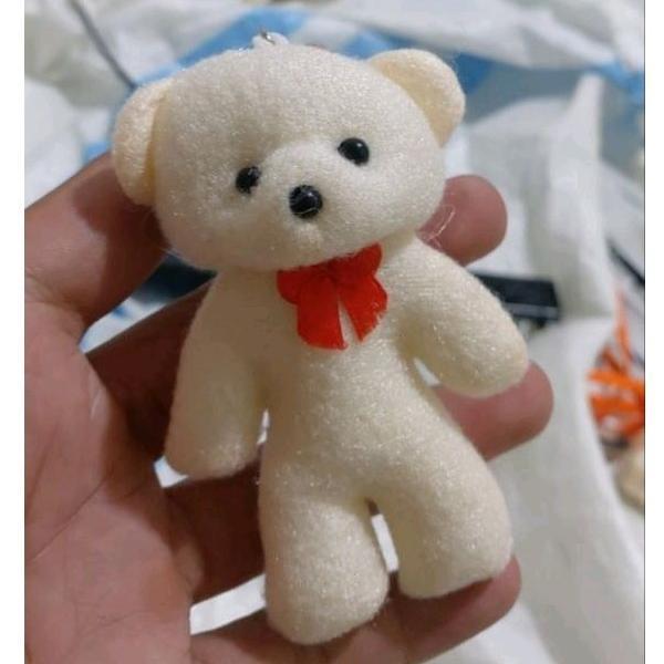 premium gantungan kunci mini teddy bear - ganci boneka beruang [minimum pembelian 100 pcs]