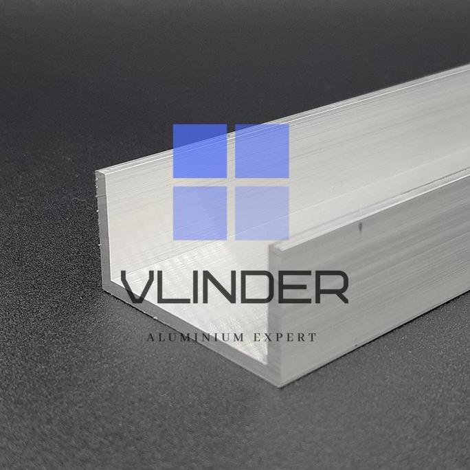 U Channel Aluminium 50.8 Mm X 25.4 Mm, T. 3.18 Mm