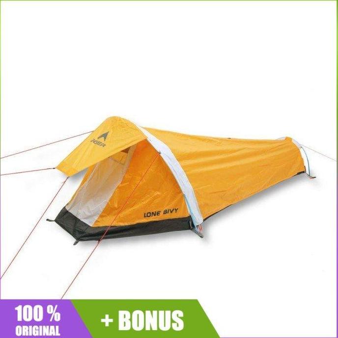 '' TENDA EIGER LONE BIVY 1P TENT 1 PERSON 1 ORANG 91000 7002 ORIGINAL BDG ''