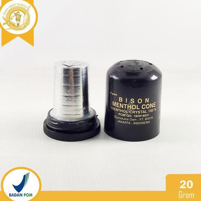 Bison Menthol Cone (20 Gram) / Menthol Crystal 100%