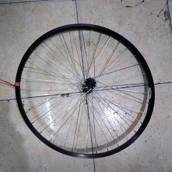 Velg Rims Wheelset 24 Inch Murni Genio Alloy Hitam 36H Sepeda Mtb Mini