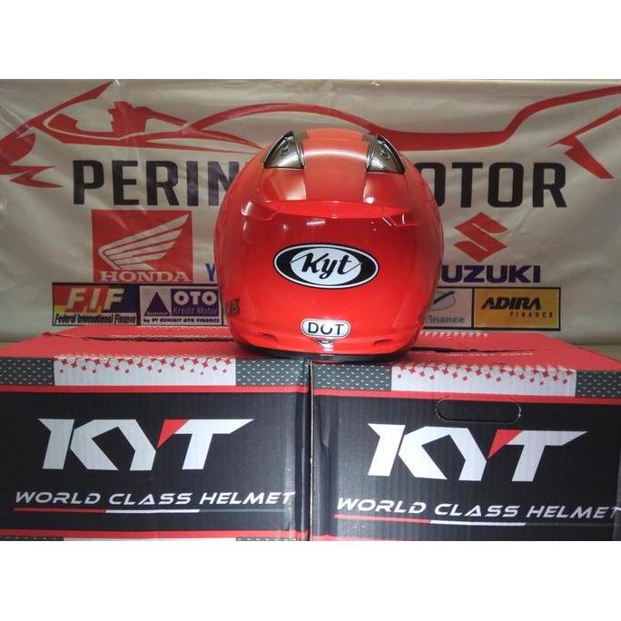 Comet- Helm Kyt Dj Maru Solid Half Face Merah