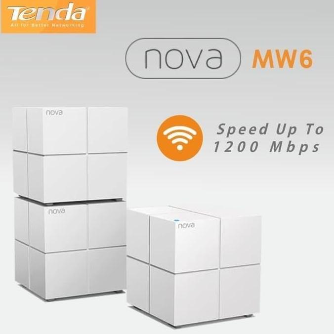 TENDA NOVA MW6 ( 3 SET ) - WHOLE HOME MESH WIFI SYSTEM MURAH