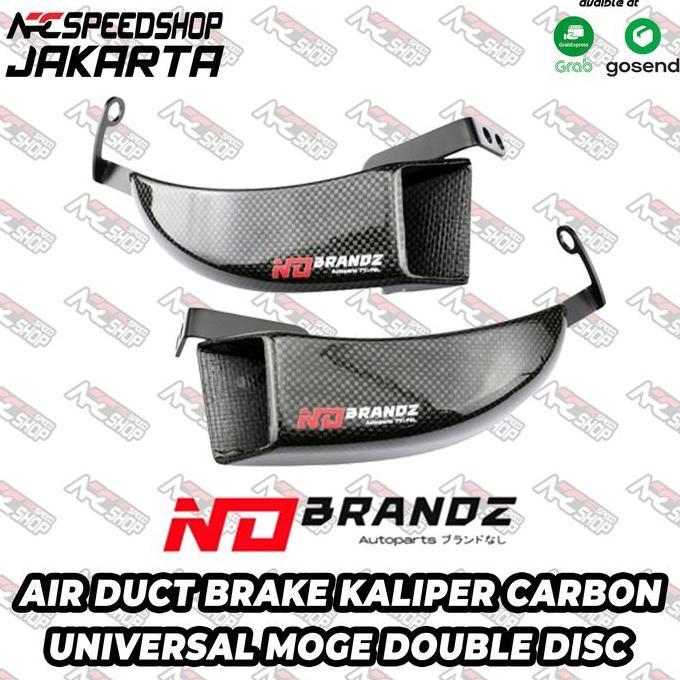 Pendingin Kaliper NoBrandz Air Duct Brake Cooler Carbon Kevlar No Brandz Universal Moge Double Disc 