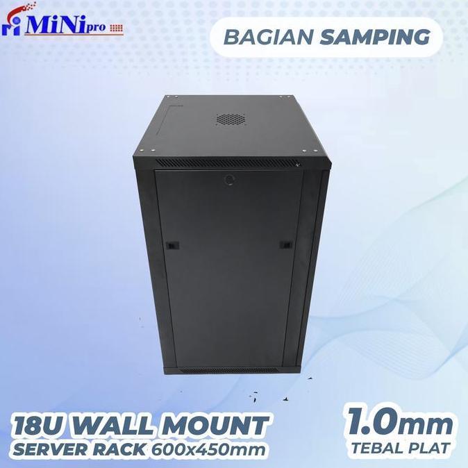 Minipro Rack Server 18U 600x450mm Wall Mount Rack