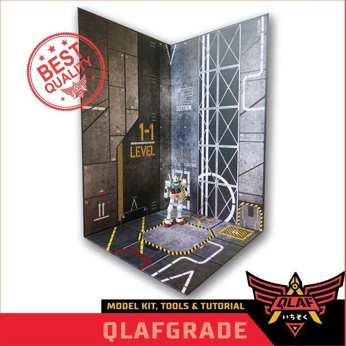 HANGAR MECHA DISPLAY gundam gunpla background hangar mechanic