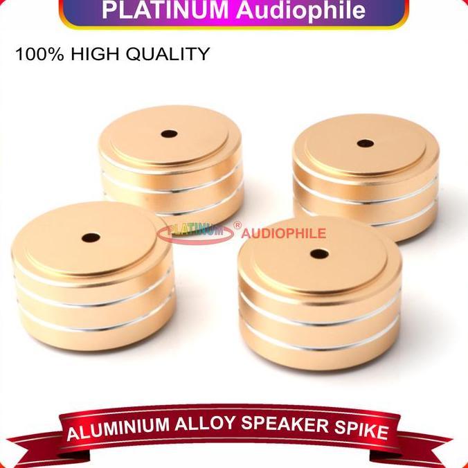 Promo Speaker Spike Kaki Box Audio Stand Aluminium Alloy Gold 30Mm 40Mm Cod