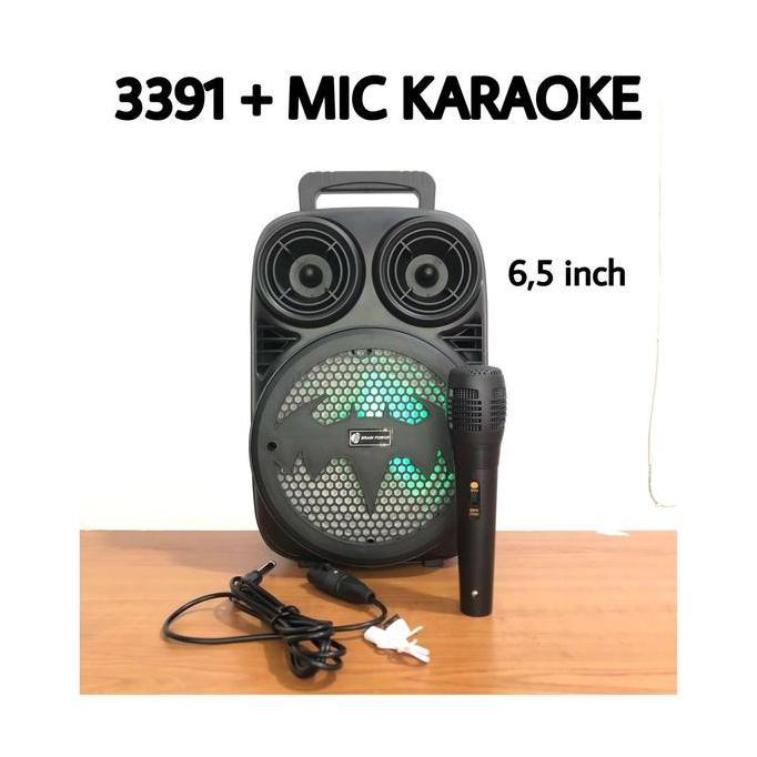 Promo Speaker 3391 Bluetooth Portable 6'5 Inch Kimiso- Kms-3391 Cod
