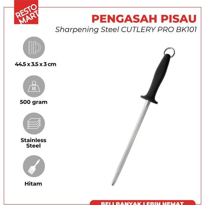 SHARPENING STEEL / ALAT PENGASAH PISAU CUTLERY PRO KB 7577 300 BK101 (1511714) (F1) MURAH