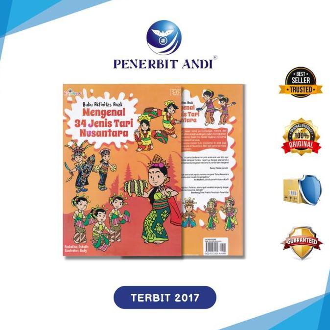 Buku Aktivitas Anak: Mengenal 34 Jenis Tari Nusantara
