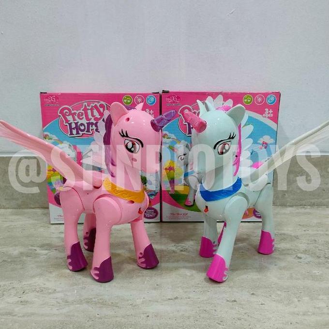 Mainan Anak Pretty Horse Lampu Musik